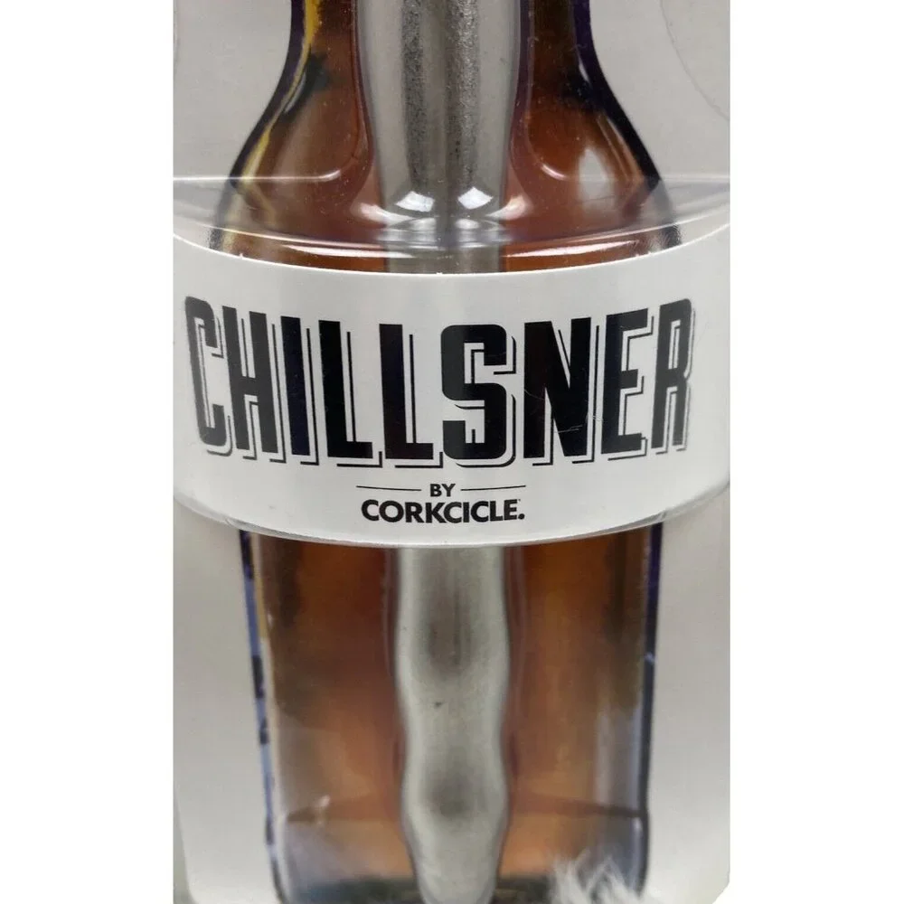 NEW Chillsner by Corkcicle Drink Thru Beer Chiller Reusable Non-Toxic